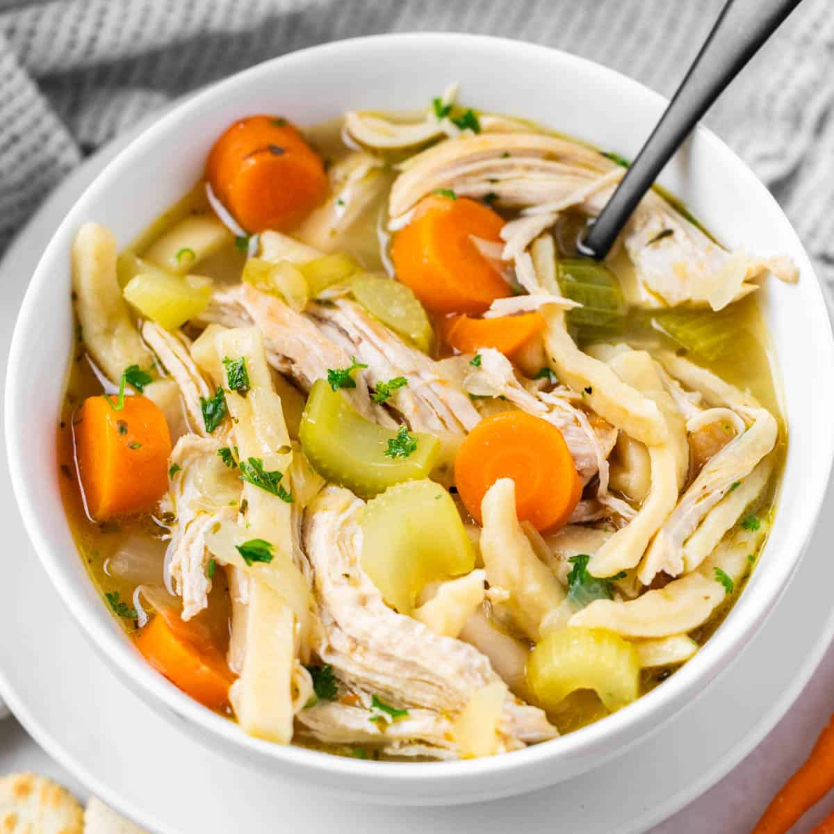 Chicken noodle soup.