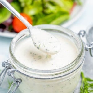 Homemade ranch dressing.