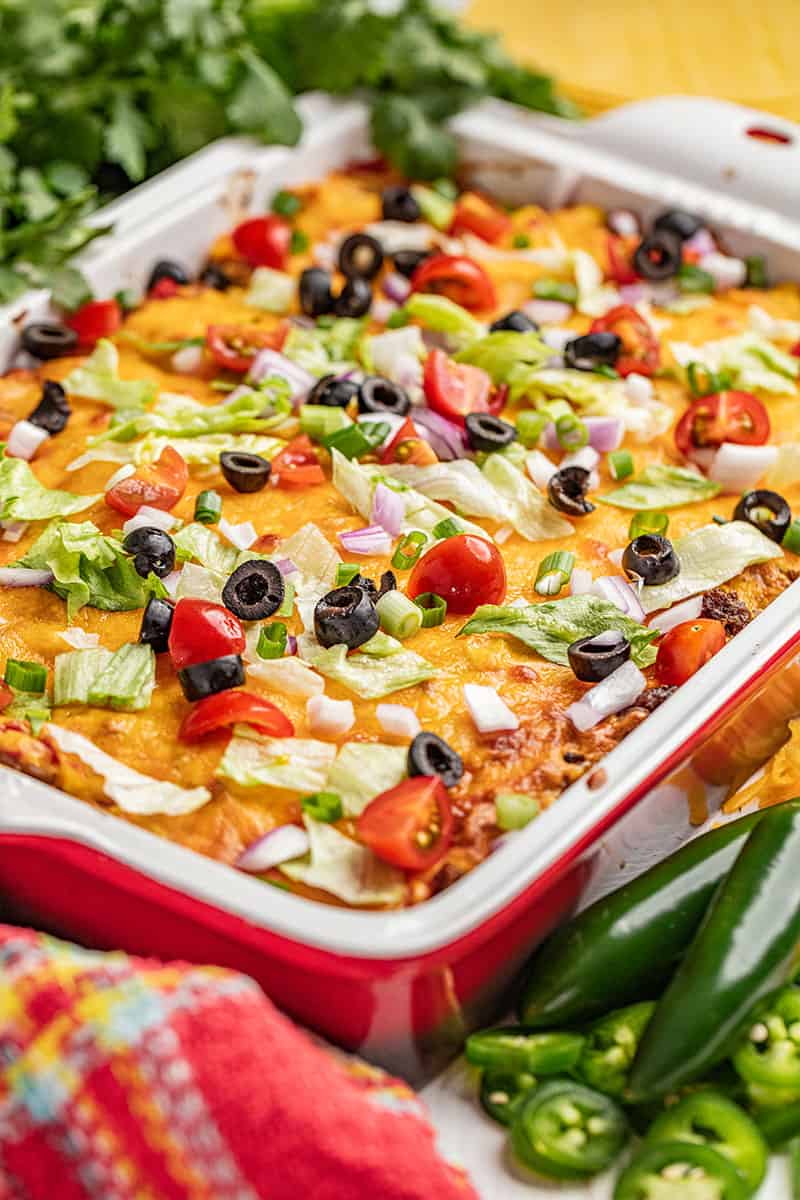 Tasty taco casserole.